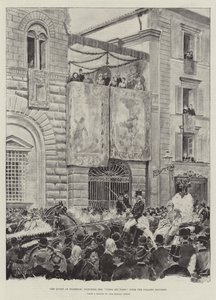 الملكة في فلورنسا ، تشاهد Corso dei Fiori من Palazzo Riccardi
